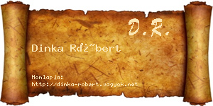 Dinka Róbert névjegykártya