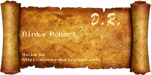 Dinka Róbert névjegykártya